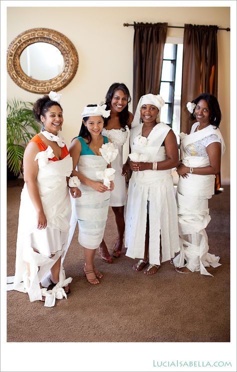 Toilet Paper Dress Bridal Shower Game Bridal Shower 101