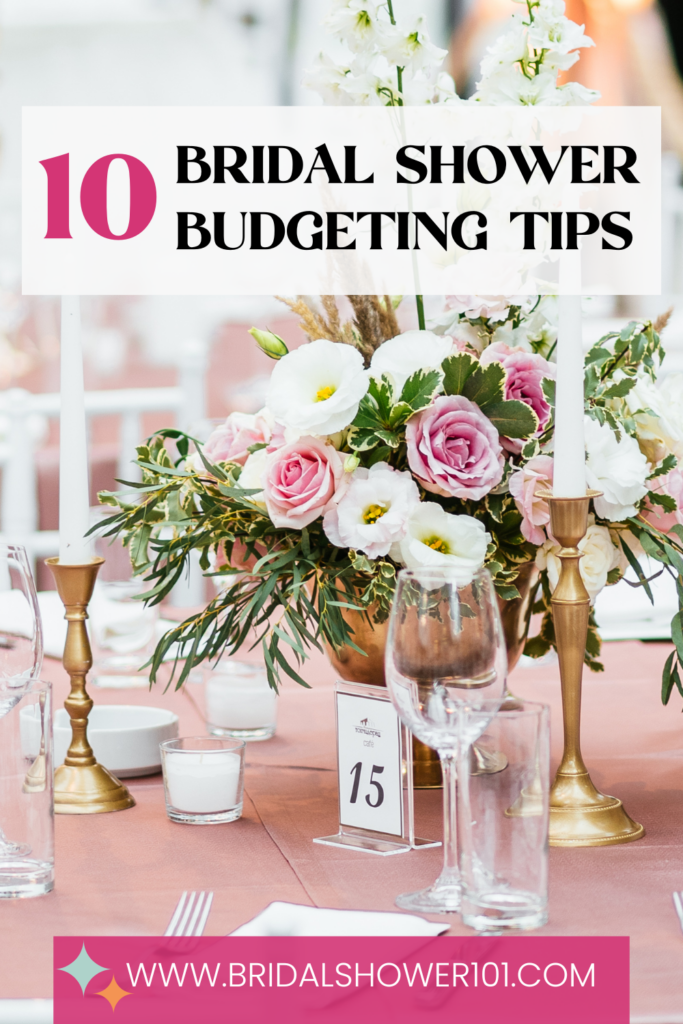 bridal shower budget 