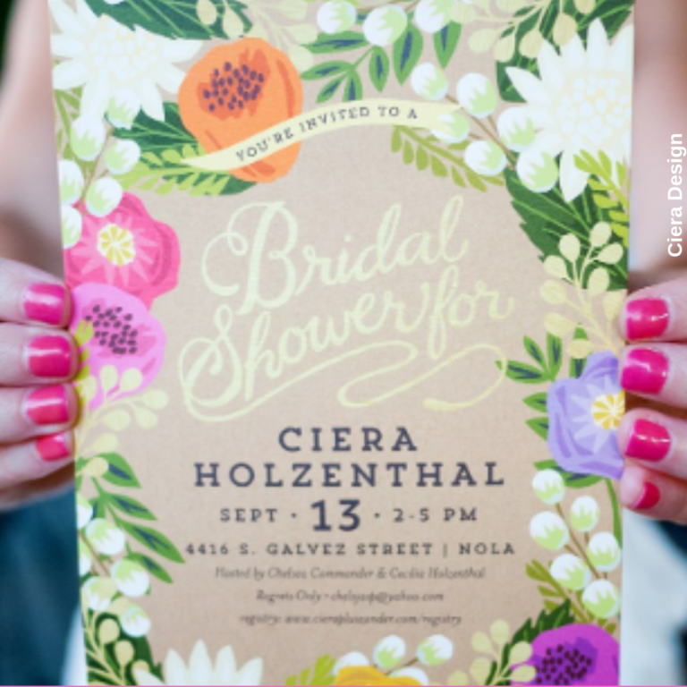 minted bridal shower invitation