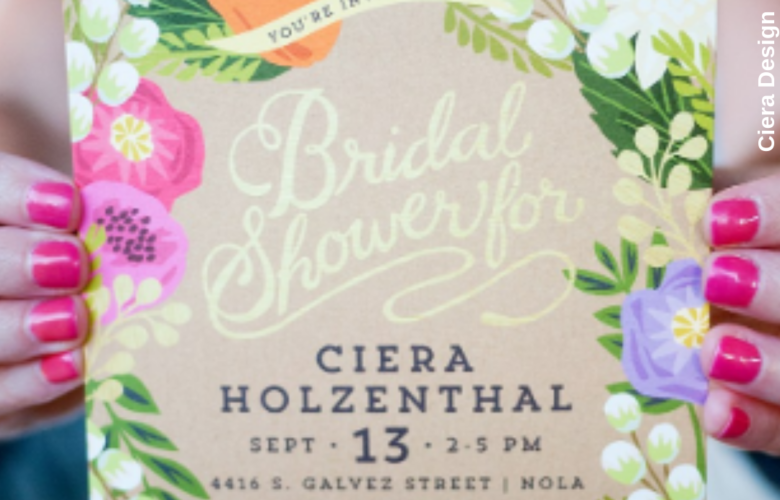 minted bridal shower invitation