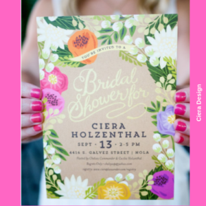 minted bridal shower invitation