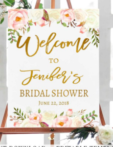 bridal shower sign