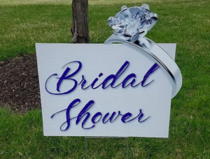 bridal shower sign