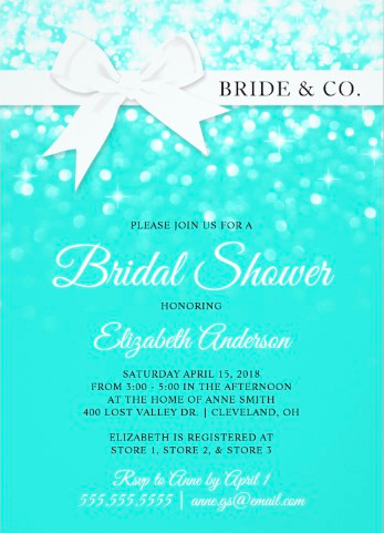 tiffany and co bridal shower invitations