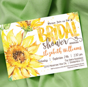 sunflower bridal shower