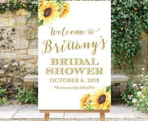 sunflower bridal shower