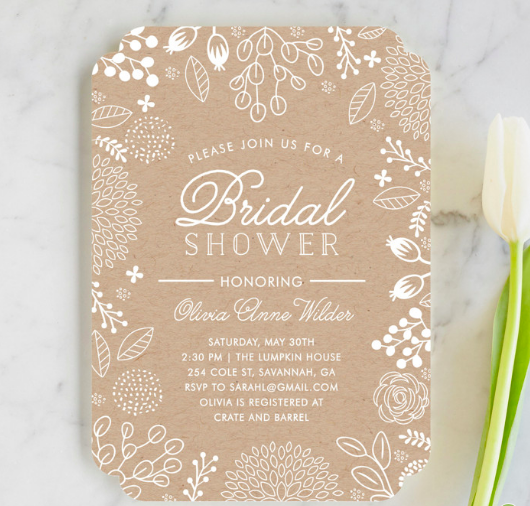 rustic bridal shower