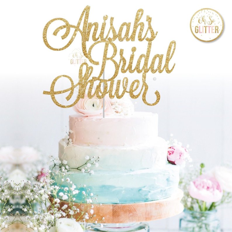 bridal shower cake topper 5