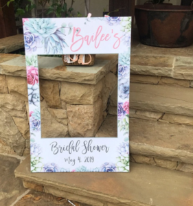 bridal shower photo booth