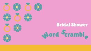 bridal shower word scramble