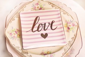 bridal shower tableware