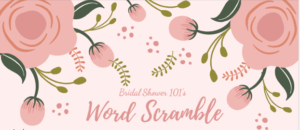 bridal shower word scramble