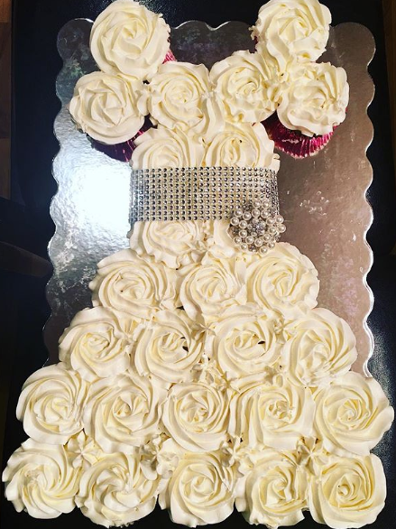 Bridal Shower Cupcake Dress 1