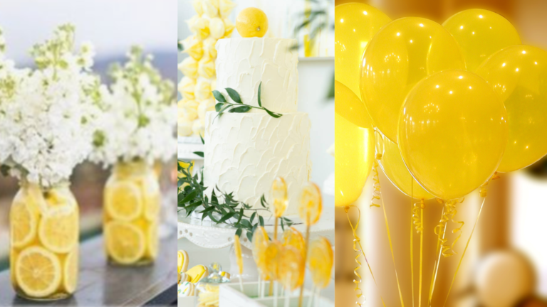 lemon themed bridal shower