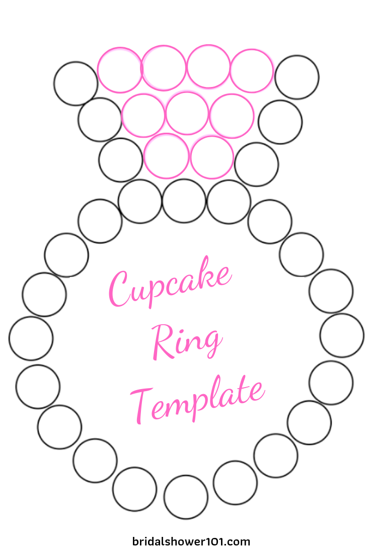 Cupcake Ring Template Bridal Shower 101
