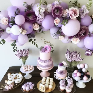 purple bridal shower ideas