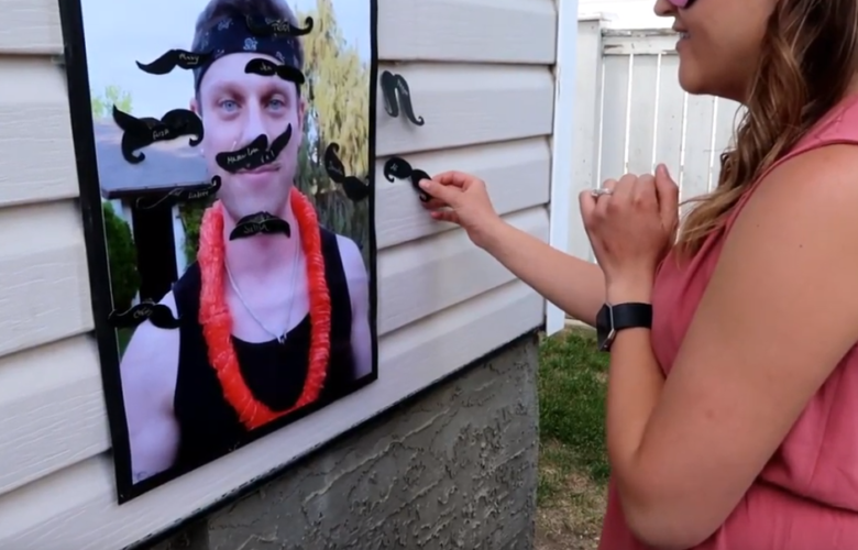 Pin the Mustache Game