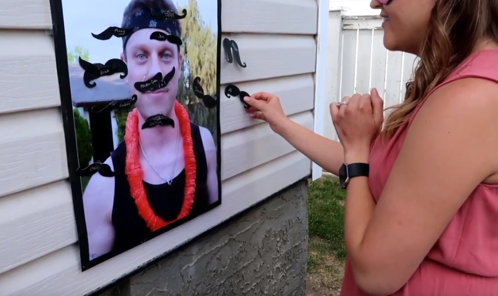 Pin the Mustache Game
