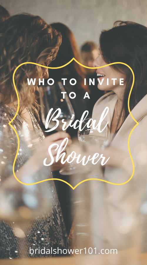 Who to invite to a bridal shower