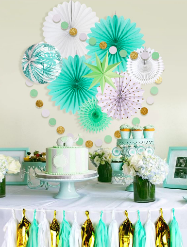 Mint to be bridal shower decorations