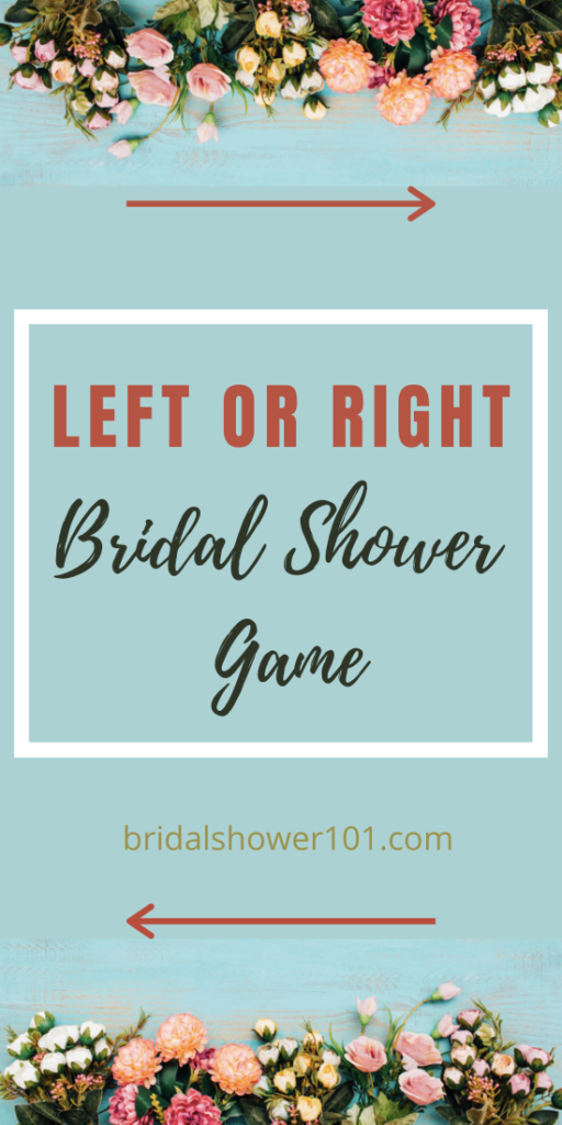 left or right bridal shower game