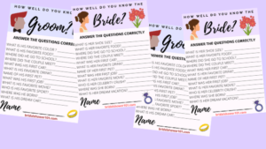 bridal shower trivia questions