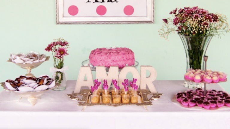 bridal shower table