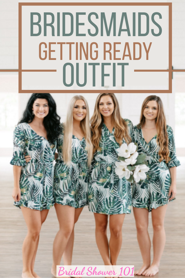 Quirky Bridesmaid Getting Ready Outfits Bridal Shower 101