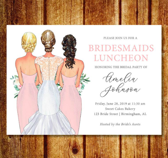 Bridal Luncheon Invitations