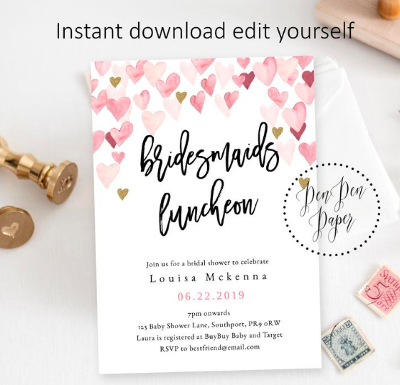 Bridal Luncheon Details (Invitations included!) | Bridal Shower 101