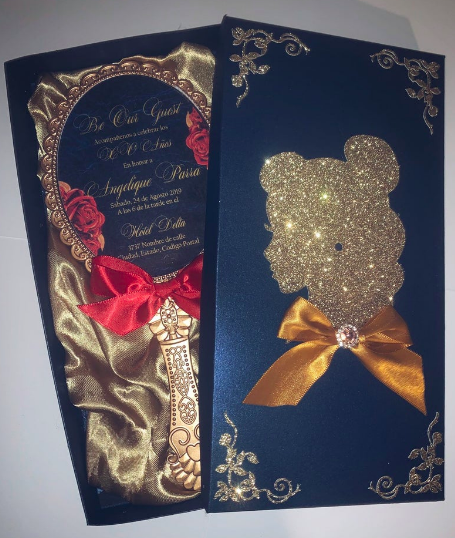 Beauty and the Beast Wedding invitations