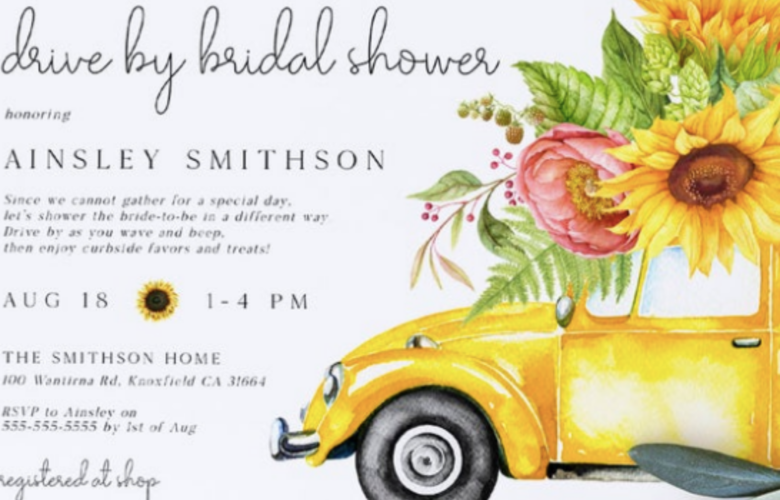Drive by Bridal Shower Invitations Bridal Shower 101
