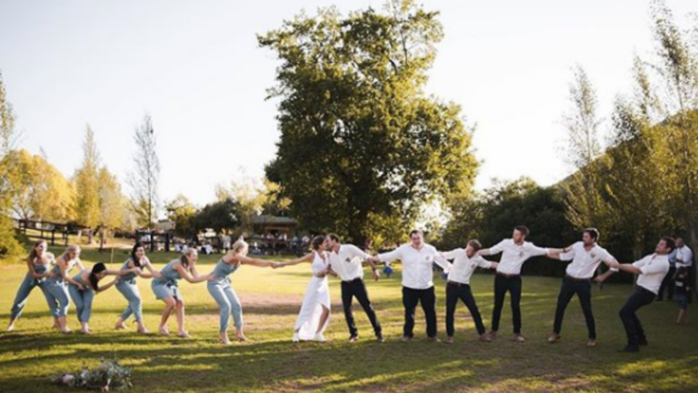 uneven wedding party