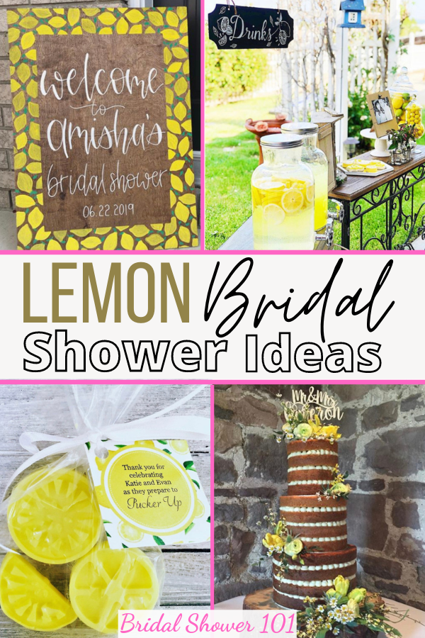 lemon themed bridal shower ideas
