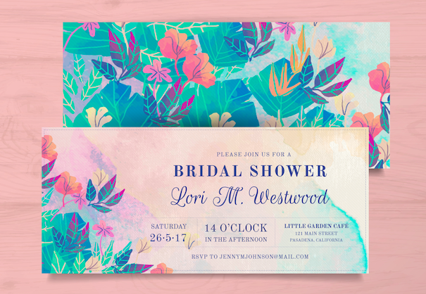 when do bridal shower invites go out
