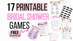 printable bridal shower games