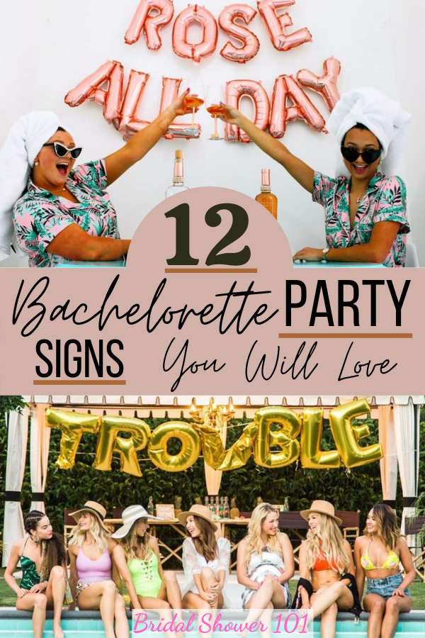 bachelorette party signs