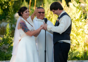 why bride stands on left