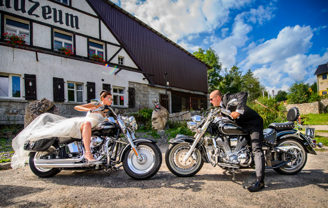 biker wedding