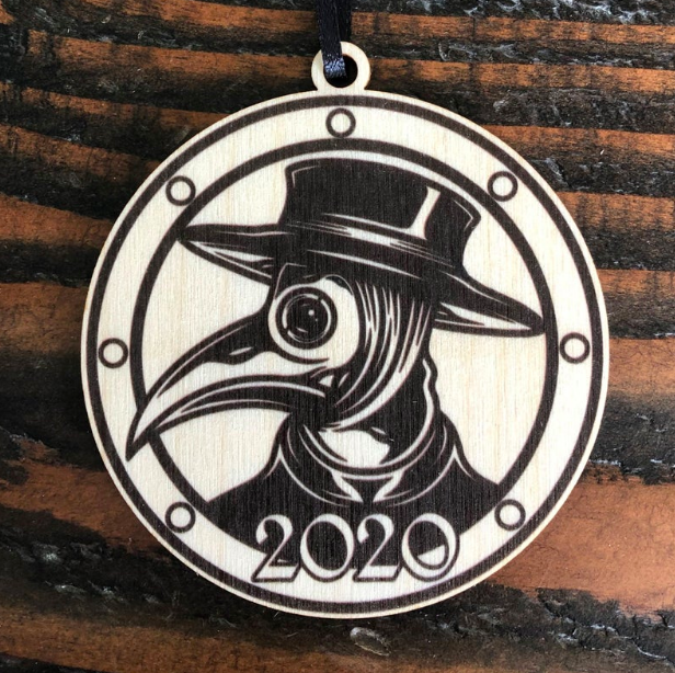 Plague Doctor 2020 Ornament For Christmas Tree