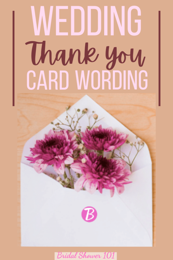 Wedding Thank You Card Wording For Super Sweet Messages Bridal Shower 101
