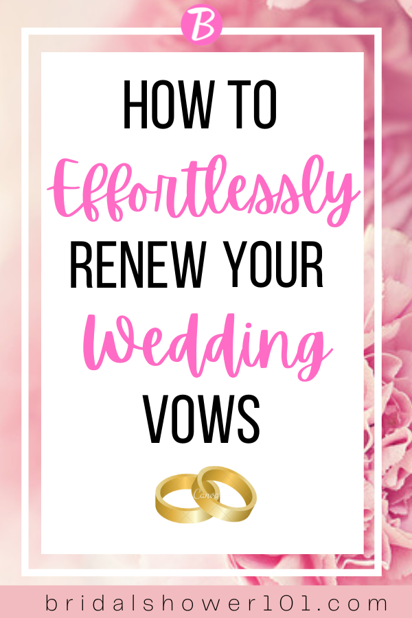 renew wedding vows
