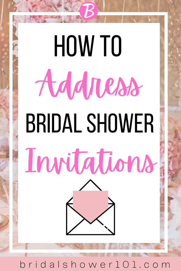 how to address bridal shower invitations