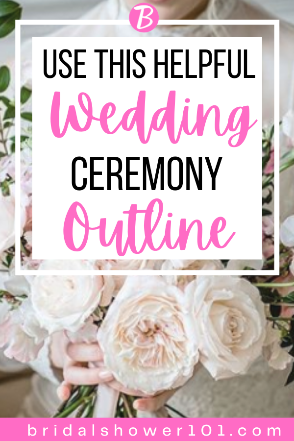 wedding ceremony outline