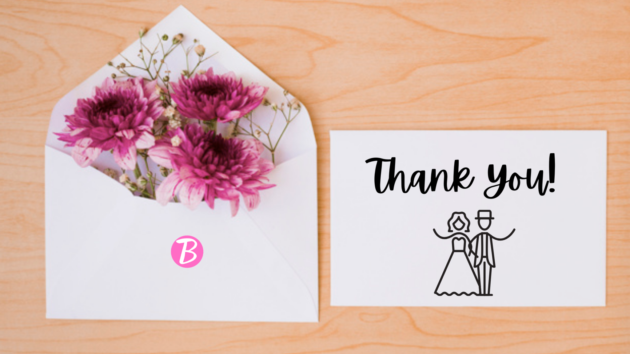 Thank You Cards With Pictures For Wedding