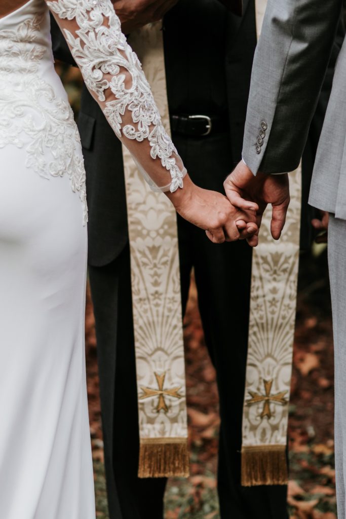 why does the bride stand on the left side