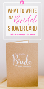 What to Write in a Bridal Shower Card? | Bridal Shower 101