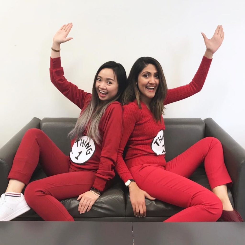 thing 1 and thing 2 college halloween costume