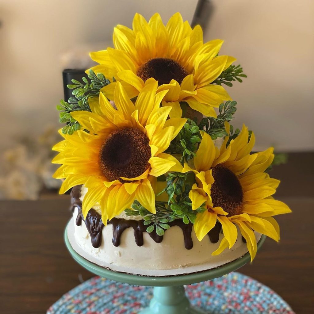 sunflower cake