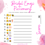 Bridal Emoji Pictionary Game Guide | Bridal Shower 101